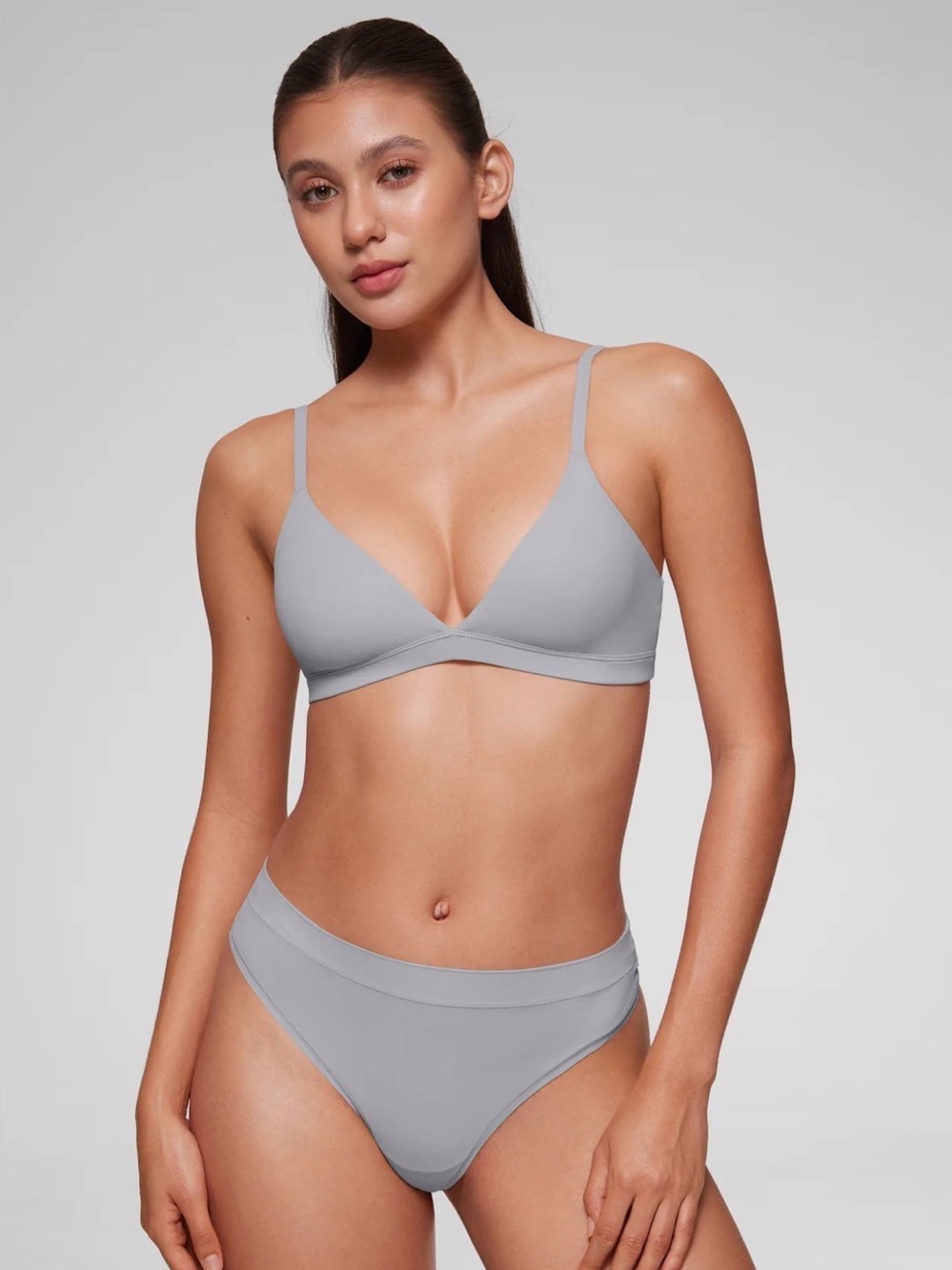 NWOT CRZ YOGA Softhold Double Lined Triangle Bralette, Size Small